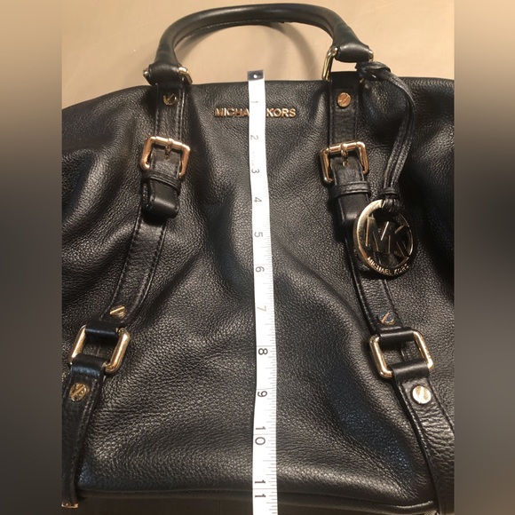 Black Leather Satchel - Picture 8 of 11